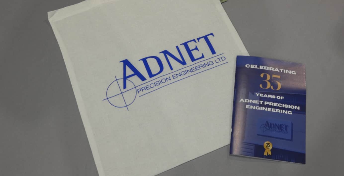 Adnet Precision Engineering brochure celebrating 35 years of engineering excellence